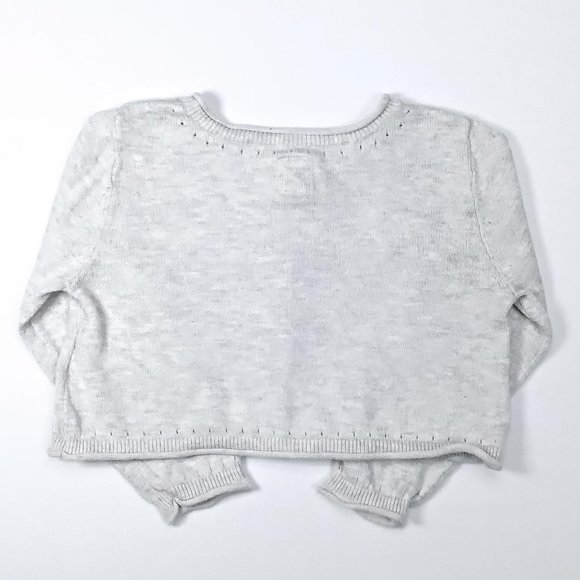 Baby Gap Light Gray Short/Cropped Knit Cardigan 12-18M - Picture 2 of 4